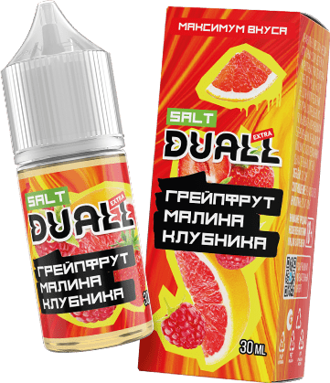 DUALL SALT EXTRA HARD 30 ml / Грейпфрут Малина Клубника