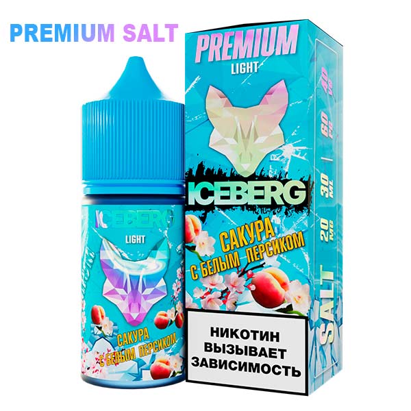 Жидкость ICEBERG LIGHT 20 мг. / Белый персик сакура