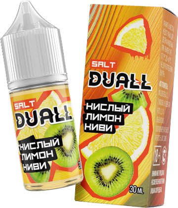 DUALL SALT HARD 30 ml / Кислый лимон Киви