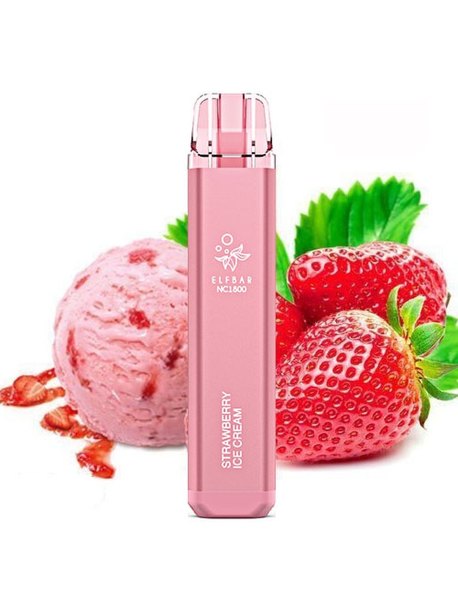 ELF BAR 1800 / Strawberry Ice Cream