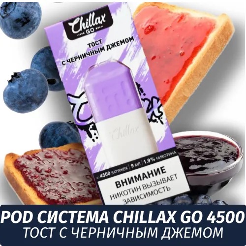 Chillax Go комплект 4500 / Тост с черничным джемом