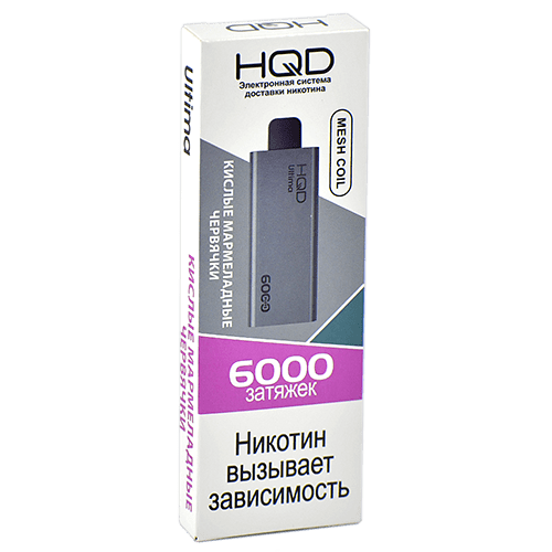 HQD ULTIMA 6000 / Кислые мармеладные червячки