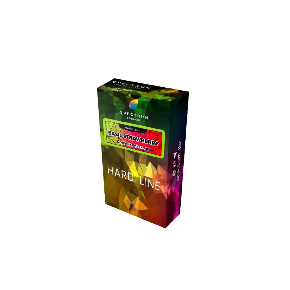 Табак для кальяна SPECTRUM /HARD LINE/ Basil strawberry 40гр